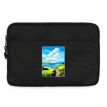 Isle Of Lismore Schottland Vereinigtes Königreich Vintage Reiseposter - Laptoptasche 13" - Schwarz - Vorne