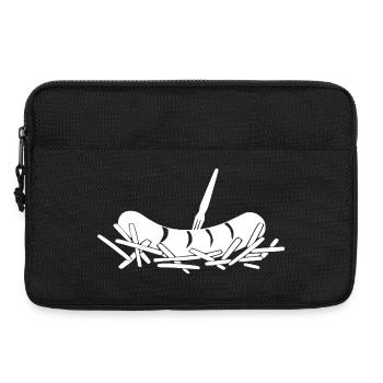 Frites currywurst - Sacoche pour ordinateur portable 13 pouces - noir - Devant
