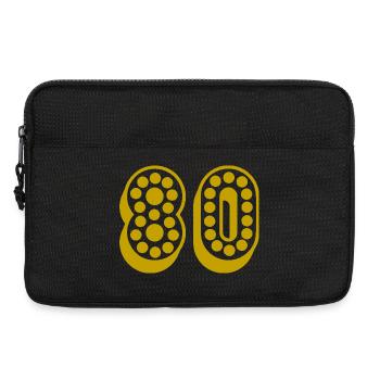 80. 80 ANS. 80e ANNIVERSAIRE. ANNIVERSAIRE 80 ANS. - Sacoche pour ordinateur portable 13 pouces - noir - Devant