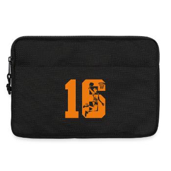 NUMÉRO 16 : 16E ANNIVERSAIRE DE BASKET-BALL - Sacoche pour ordinateur portable 13 pouces - noir - Devant