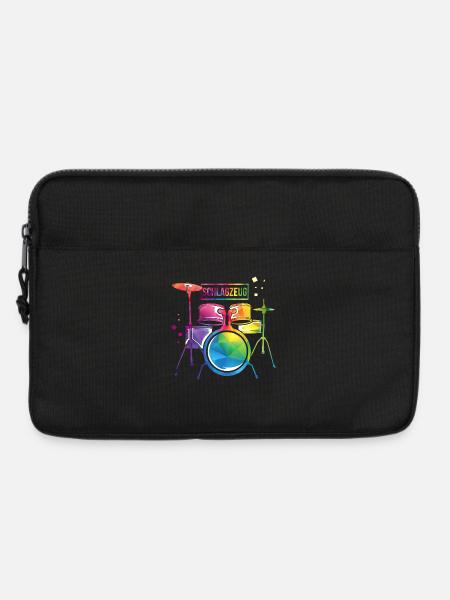 Pulsierender Schlagzeuger Rockband - Laptoptasche 13" - Schwarz