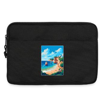 Algarve Portugal Vintage Reiseplakat Souvenir - Laptoptasche 13" - Schwarz - Vorne