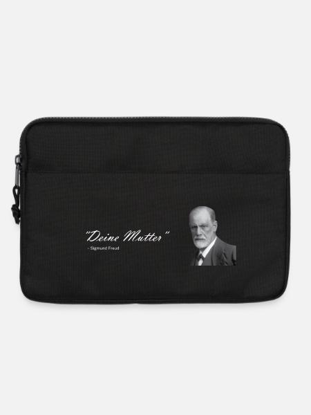 " Deine Mutter " Sigmund Freud - Laptoptasche 13" - Schwarz