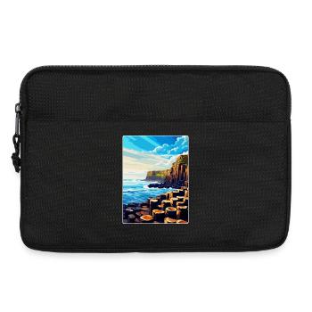 Giant Causeway Irland Uk Reise Poster Souvenir - Laptoptasche 13" - Schwarz - Vorne