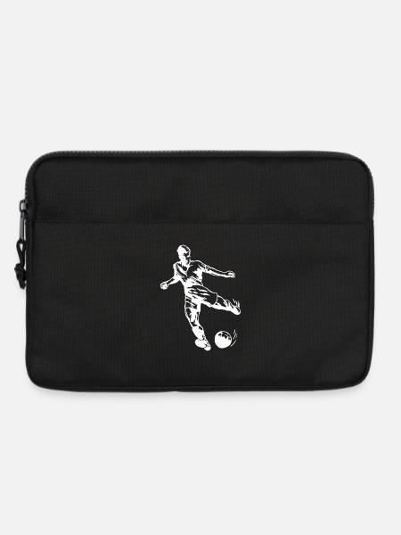Fussball Fussballspieler - Laptoptasche 13" - Schwarz