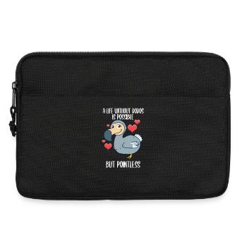 Dodo Flugunfähiger Vogel - Laptoptasche 13" - Schwarz - Vorne