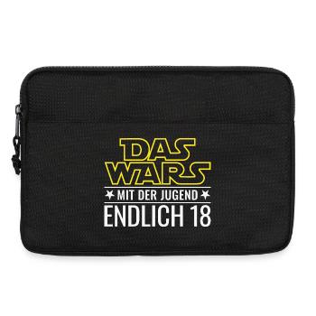 18. Geburtstag Das wars mit der Jugend Endlich 18 - Laptoptasche 13" - Schwarz - Vorne