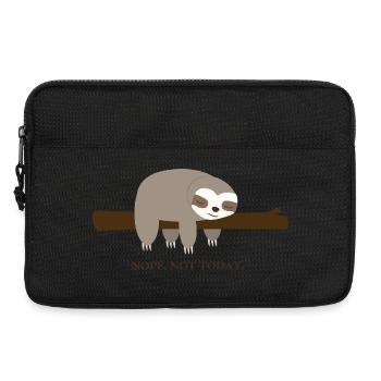 Faultier. Nope. Not Today - Laptoptasche 13" - Schwarz - Vorne