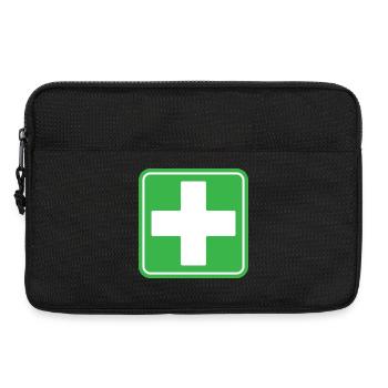 First Aid Medical Cross Sicherheitssymbol Vektor-Symbol - Laptoptasche 13" - Schwarz - Vorne