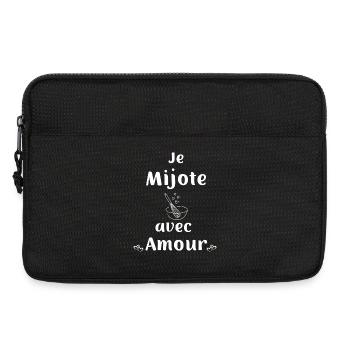 KITCHEN APRON I SIMMER WITH LOVE - Laptop bag 13" - black - Front