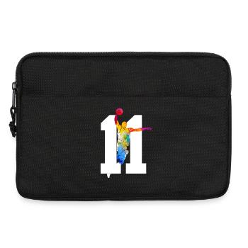 NUMMER 11 BASKETBALL 11. GEBURTSTAG - Laptoptasche 13" - Schwarz - Vorne