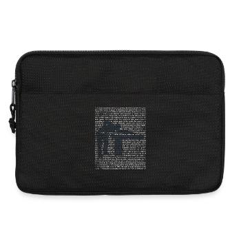 Treffsicherer Billard Queueprofi - Laptoptasche 13" - Schwarz - Vorne