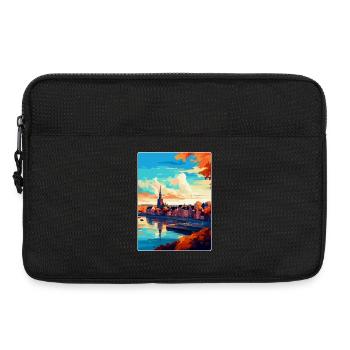 Nimwegen Niederlande Vintage Reiseplakat WPA Kunst - Laptoptasche 13" - Schwarz - Vorne