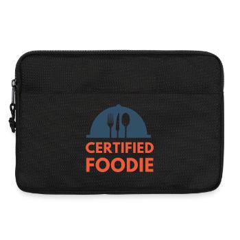 certified food lover food foodie - Laptop bag 13" - black - Front