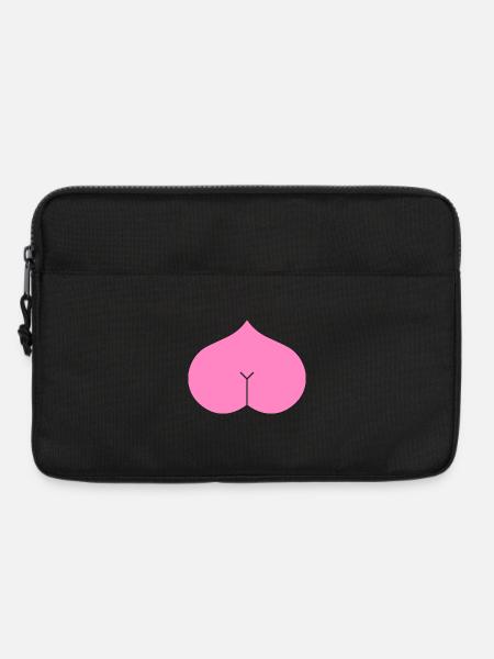 Arsch Herz Popo - Laptoptasche 13" - Schwarz