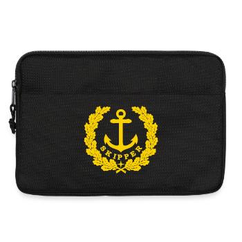 Skipper Anchor Logo or - Sacoche pour ordinateur portable 13 pouces - noir - Devant