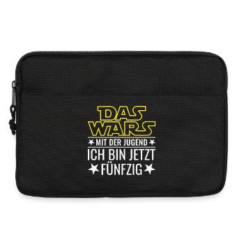 50. Geburtstag Fünfzig Das wars Mit der Jugend - Laptoptasche 13" - Schwarz - Vorne