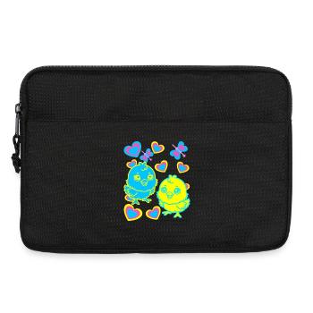 poussin Pâques enfant enfants - Sacoche pour ordinateur portable 13 pouces - noir - Devant