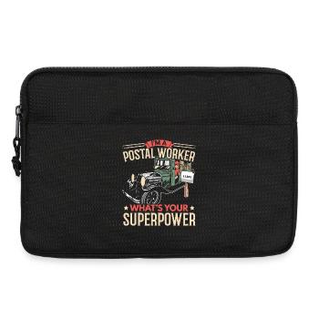 Ich bin ein Postangestellter Was ist deine Superkr - Laptoptasche 13" - Schwarz - Vorne