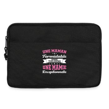 Cadeau pour Grand-Mère - Une Mamie Exceptionnelle - Sacoche pour ordinateur portable 13 pouces - noir - Devant