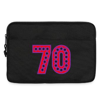 70. 70 ANS. 70e ANNIVERSAIRE. ANNIVERSAIRE 70 ANS. - Sacoche pour ordinateur portable 13 pouces - noir - Devant