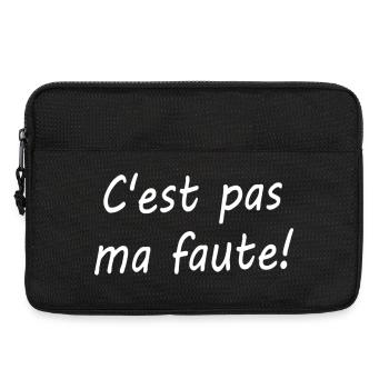 C'est pas ma faute ! - Sacoche pour ordinateur portable 13 pouces - noir - Devant