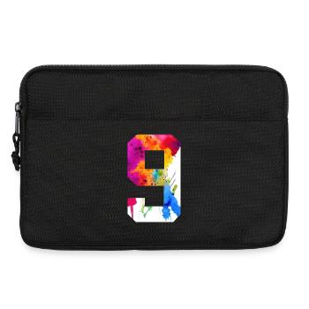 NUMÉRO 9 ANS 9E ANNIVERSAIRE - Sacoche pour ordinateur portable 13 pouces - noir - Devant