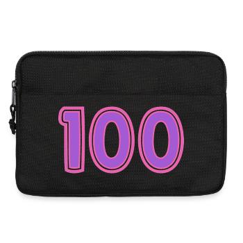 100. 100 JAHRE. 100-JÄHRIGES JUBILÄUM - Laptoptasche 13" - Schwarz - Vorne