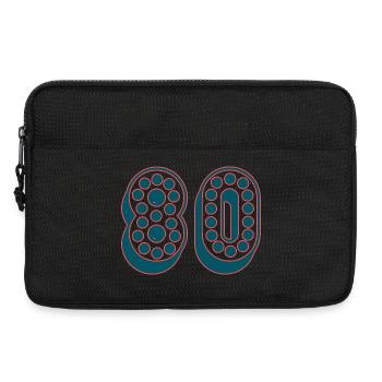80. 80 ANS. 80e ANNIVERSAIRE. ANNIVERSAIRE 80 ANS. - Sacoche pour ordinateur portable 13 pouces - noir - Devant