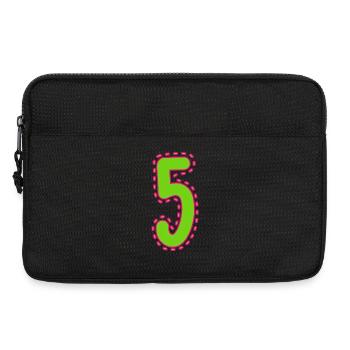 5. 5 ANS. 5e ANNIVERSAIRE. ANNIVERSAIRE 5 ANS - Sacoche pour ordinateur portable 13 pouces - noir - Devant