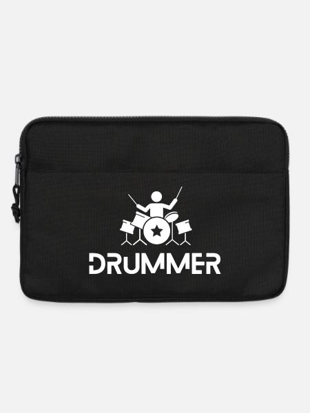 drummer in action - Laptoptasche 13" - Schwarz