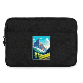 Dolomiten Italien Vintage Reiseplakat Souvenir WPA - Laptoptasche 13" - Schwarz - Vorne
