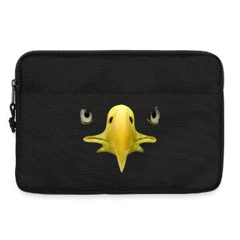 Schnabel, Augen von Weißkopftseeadler, Falknerei - Laptoptasche 13" - Schwarz - Vorne