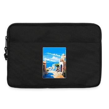 Kos Griechenland Vintage Reise Poster Souvenir Souvenir - Laptoptasche 13" - Schwarz - Vorne