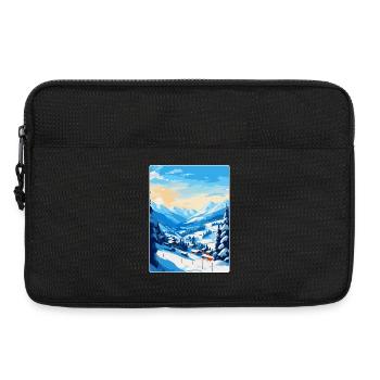 Saalbach Österreich Vintage Reiseplakat Souvenir - Laptoptasche 13" - Schwarz - Vorne