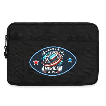 Logo du football américain - Sacoche pour ordinateur portable 13 pouces - noir - Devant