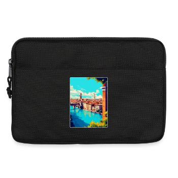 Verona Italien Vintage Reiseplakat WPA Souvenir - Laptoptasche 13" - Schwarz - Vorne