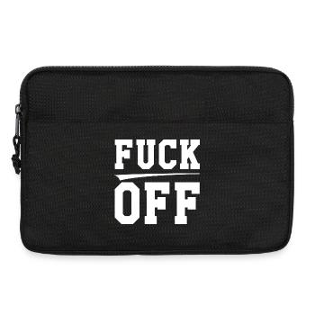 Fuck off - Laptoptasche 13" - Schwarz - Vorne