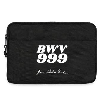 Johann Sebastian Bach BWV 999 - Sacoche pour ordinateur portable 13 pouces - noir - Devant