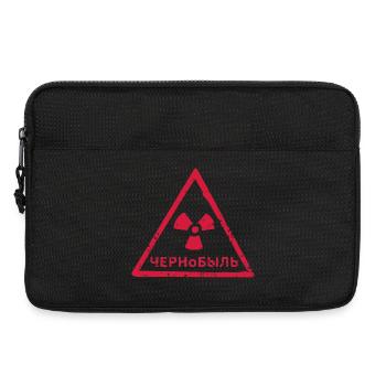 TSCHERNOBYL RADIATION WARNING ICON - Laptoptasche 13" - Schwarz - Vorne
