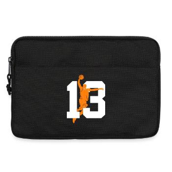 NUMÉRO 13 : 13E ANNIVERSAIRE DE BASKET-BALL - Sacoche pour ordinateur portable 13 pouces - noir - Devant