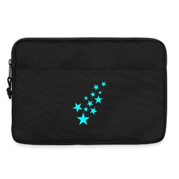 Stern Sternchen Muster Symbol - Laptoptasche 13" - Schwarz - Vorne