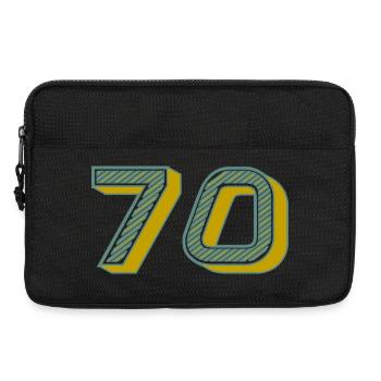 70. 70 ANS. 70e ANNIVERSAIRE. ANNIVERSAIRE 70 ANS. - Sacoche pour ordinateur portable 13 pouces - noir - Devant