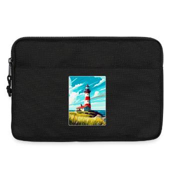 Plymouth England Uk Vintage Travel Poster Souvenir - Laptop bag 13" - black - Front