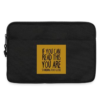 Mundschutz lustig Spruch - lustige Sprüche - Laptoptasche 13" - Schwarz - Vorne