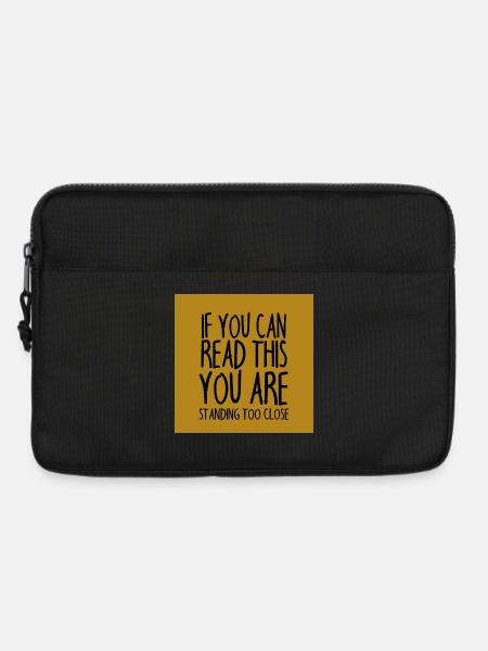Mundschutz lustig Spruch - lustige Sprüche - Laptoptasche 13" - Schwarz