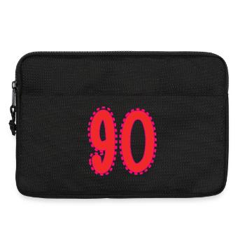 90. 90 ANS. 90e ANNIVERSAIRE. ANNIVERSAIRE 90 ANS. - Sacoche pour ordinateur portable 13 pouces - noir - Devant