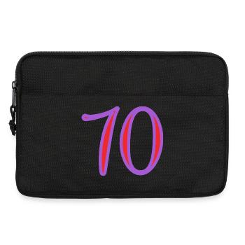 70. 70 ANS. 70e ANNIVERSAIRE. ANNIVERSAIRE 70 ANS. - Sacoche pour ordinateur portable 13 pouces - noir - Devant