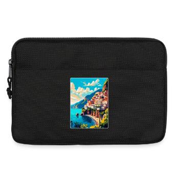 Amalfi Italien Vintage Reiseposter WPA Souvenir - Laptoptasche 13" - Schwarz - Vorne