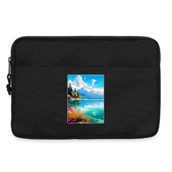 See Annecy Frankreich Vintage Reiseplakat Souvenir - Laptoptasche 13" - Schwarz - Vorne